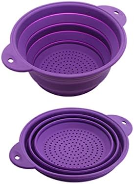 Hisocute Folding Colander Drain Basket Set