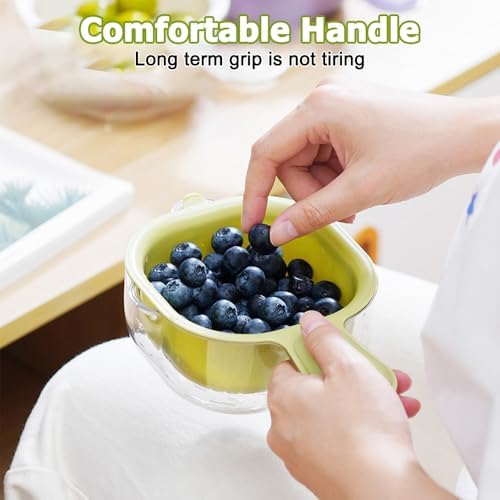 Fruit Strainer Dual-Layer Basket with Handle