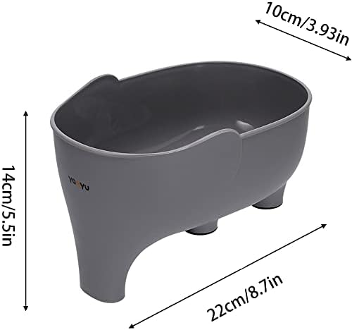 Sturdy Cute Elephant Kitchen Colander Durable PP Material Easy Drainage Versatile Use
