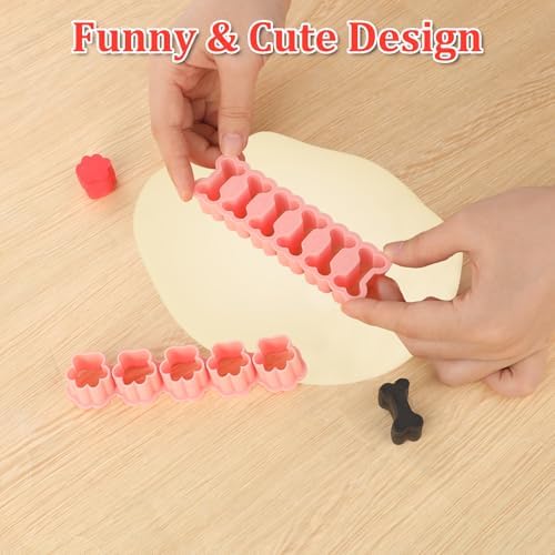 Two-Piece Dog-Themed Mini Cookie Cutters Set for Sampling