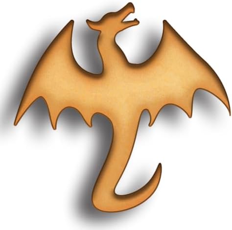 Flying Dragon Cookie Cutter - antique silver