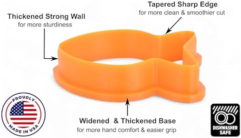 SweetStories - 3-inch Goldfish Cookie Cutter Made in USA Dishwasher-Safe