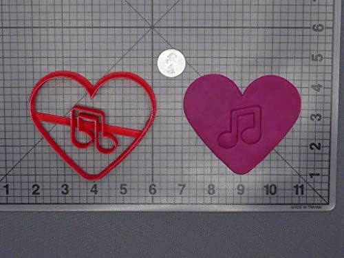 Eighth Note Heart Cookie Cutter