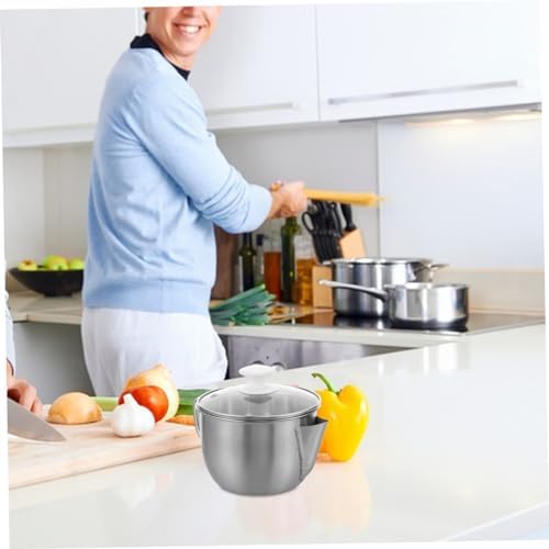 STOBAZA 304 Stainless Steel Oil Strainer with Glass Lid