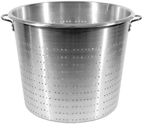 Strong 60 Quart Colander Aluminum Food Strainer for Large Bowls