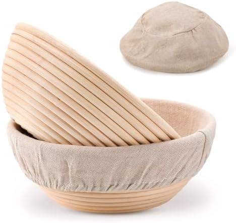 Artisan Sourdough Bread Proofing Basket Set