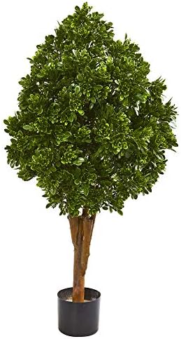 41In Nearly Natural Tea Leaf Art Tree UV Resistant