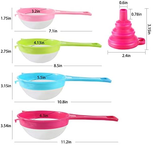 BENBO 4PC Mesh Strainer Set