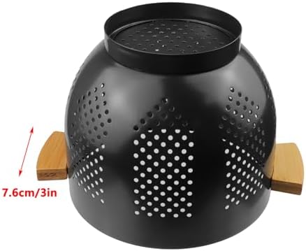 Antrader Metal Colander with Wood Handle