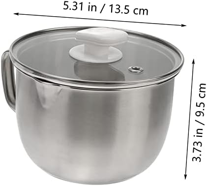 Garneck Stainless Steel Grease Bowl Anti-Scald Overflow-Free