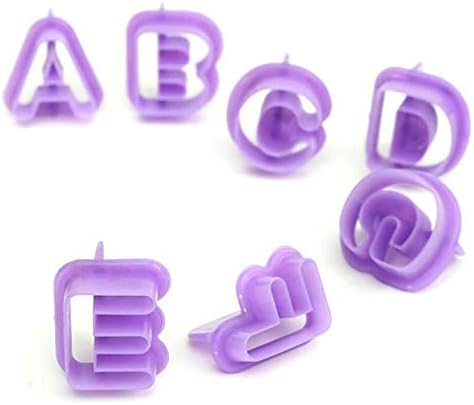 DIY Baking Cookies Set of 40 Replacement Square Letter Fondant Molds