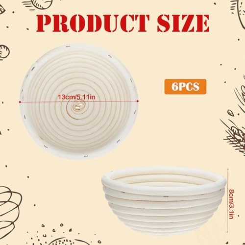 Perfect Your Bread with EupHHonycs 5-Inch Banneton Proofing Basket Set