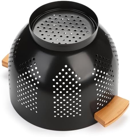 Dicunoy Metal Colander with Wood Handle