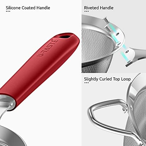 U-Taste 188 Stainless Steel Mesh Strainer for Kitchen
