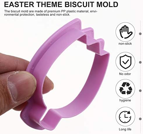 Hemoton 10-Piece Easter Cookie Cutter Set