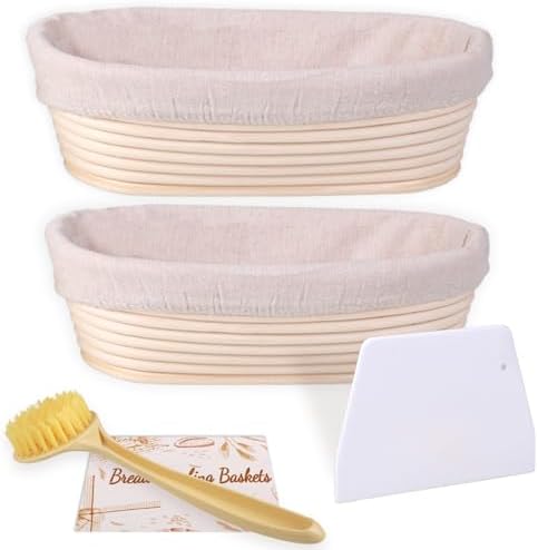 HOMEDISIAC Banneton Proofing Basket Set of 2