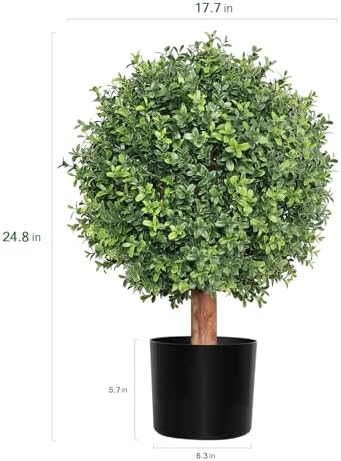 Lifelike Boxwood Topiary Outdoor Decor