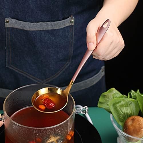 Perfect stainless steel slotted spoon with comfortable grip