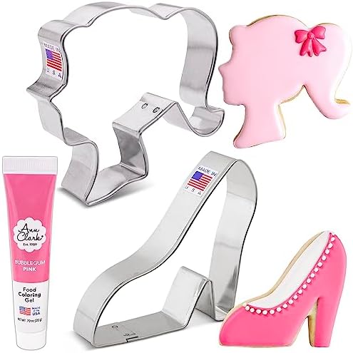 Ann Clark Fashion Doll Cookie Cutter Set 3-Pc