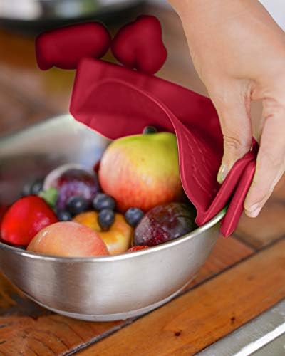 Salbree Clip On Food Strainer Set DK Red