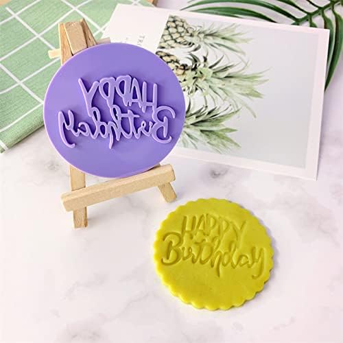 Aggert Silicone Bake Molds Happy Birthday Pattern 2Pcs