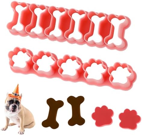 Two-Piece Dog-Themed Mini Cookie Cutters Set for Sampling