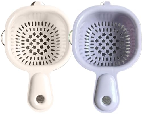 Compact Kitchen Essential Mini Colander with Handle for Efficient Vegetable Washing