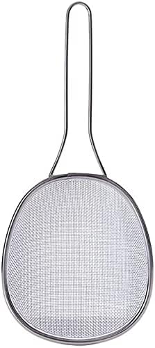 SS Colander with Grip Handle Premium Mesh Strainer for Kitchen Uses