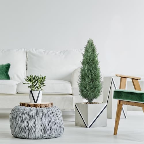 Damomo 3FT Artificial Cedar Topiary Trees Set of 2 1
