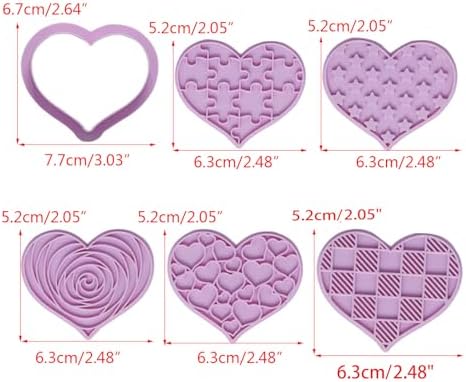 Heart Shaped Cookie Cutters - Easy Baking Tools for Kids Clone Perfect Cookies