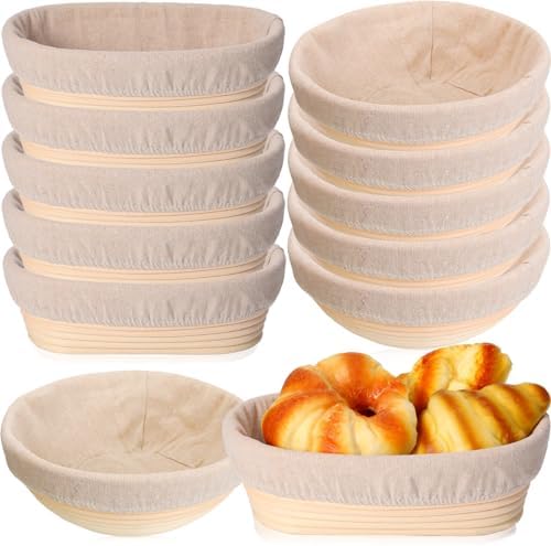 12-Piece Proofing Basket Set for Sourdough Bread Baking Supplies