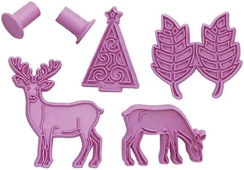 TOSSPER 3D Cookie Cutters and Stamper Set 1