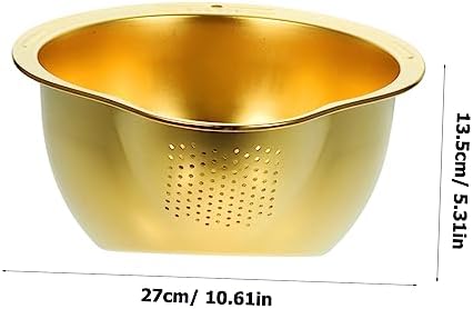 Stainless SteelPro Multi-Purpose Vegetable Fruit Cleaning Bowl for Home Kitchen Use