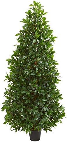 Lifelike Bay Leaf Cone Topiary artificial plant