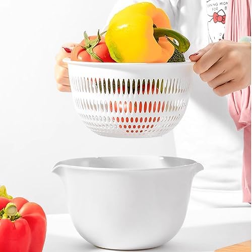 Gourmet Kitchen Set - 2-in-1 Colander Strainer BPA-Free Dishwasher-Optional