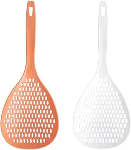 2 PCS Pasta Skimeter Spoons Durable Kitchen Tools for Easy Drainage