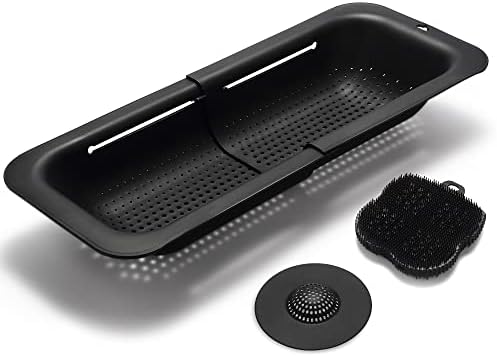 Versatile Collapsible Colander for Kitchen Sink Easy to Clean Dishwasher Safe