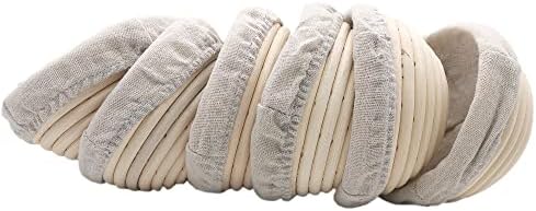 6 PCS Natural Rattan Banneton Proofing Baskets for Bread Baking