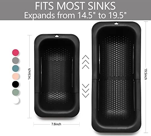 Versatile Collapsible Colander for Kitchen Sink Easy to Clean Dishwasher Safe
