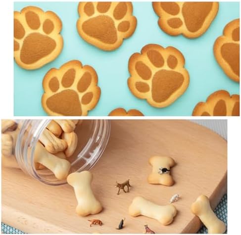 Two-Piece Dog-Themed Mini Cookie Cutters Set for Sampling