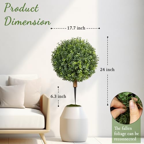 Natural-LOOKING Boxwood Topiary