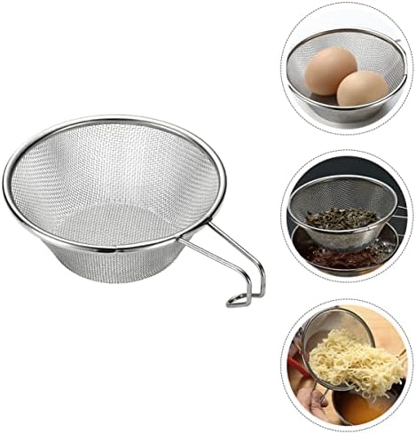 Fishing Glass Net Strainer 2 Pcs Stainless Steel Colander