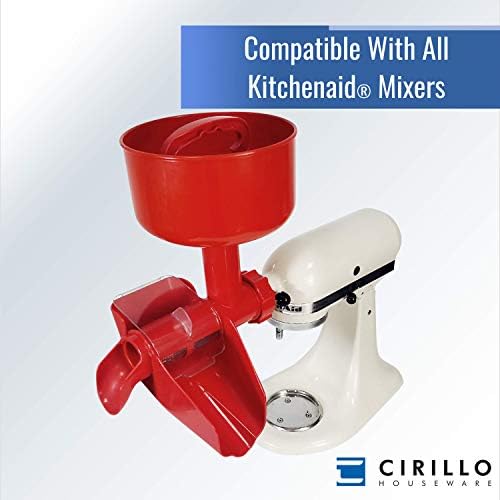 Cirillo Fruit Strainer For KitchenAid Mixers - Strains Tomatoes Apples