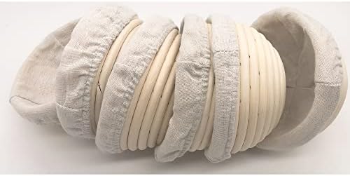 6 PCS Natural Rattan Banneton Proofing Baskets for Bread Baking