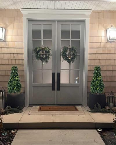 Artificial Boxwood Bush Cone 35 Tree with Spike