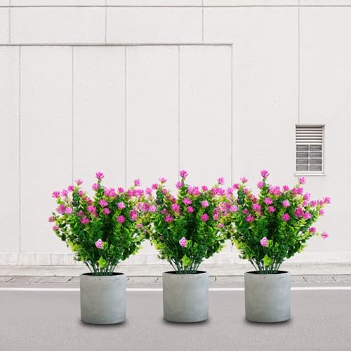 12 Pack Artificial Flowers for Outdoor Use