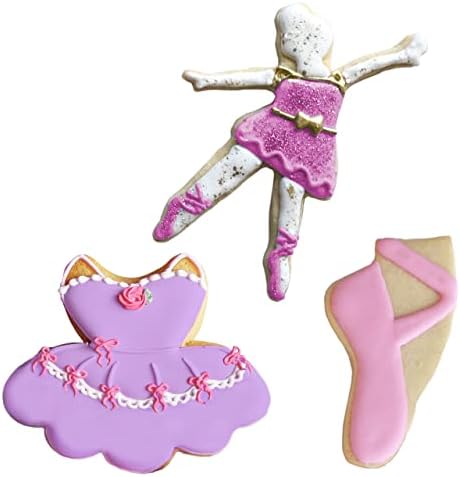 Ann Clark Ballet Dance Cookie Cutters 3-Piece Set