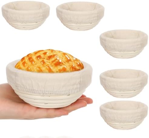 Perfect Your Bread with EupHHonycs 5-Inch Banneton Proofing Basket Set