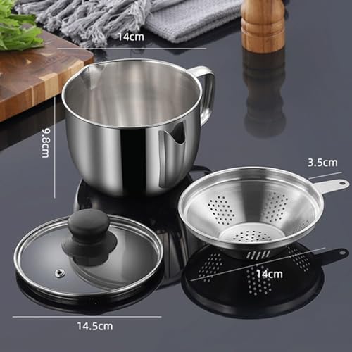 OBABO Stainless Steel Fat Separator 1000ML