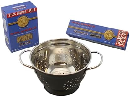3 Quart Stainless Steel Kitchen Colander for Pasta More